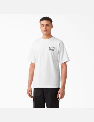 Dickies 100 Year Milestone Tryck Vita | 609723-XYO