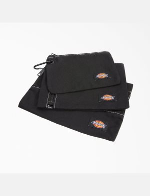 Dickies 3-Piece Arbets Pouch Set Svarta | 524618-KOX