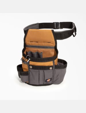 Dickies 8-Pocket Utility Pouch & Vadderad Belt Set Bruna | 709853-RIL