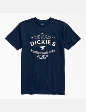 Dickies Anvil Tryck Marinblå Blå | 123548-MRV