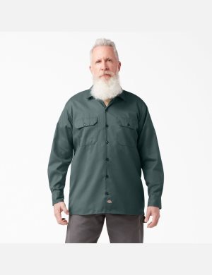 Dickies Arbets Shirt Gröna | 261750-UNI