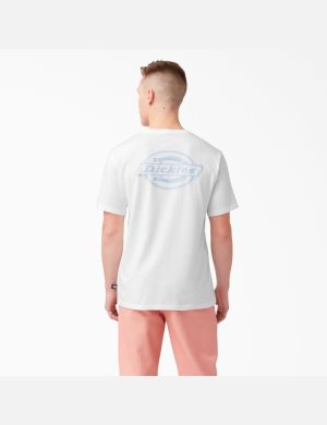 Dickies Back Logo Tryck Vita | 832045-QWU