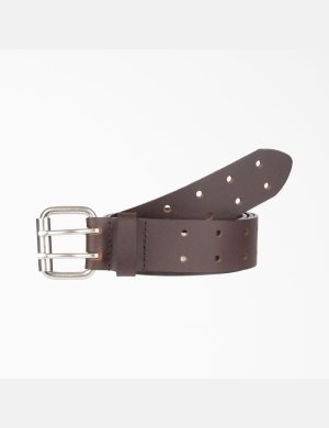 Dickies Big & Höga Läder Double Prong Spännen Bruna | 590143-WQK