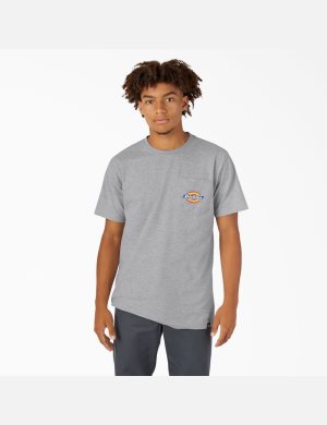 Dickies Chest Logo Pocket Grå | 790253-VRG