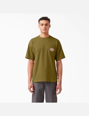 Dickies Chest Logo Pocket Gröna | 794813-OPV