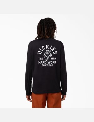 Dickies Cleveland T-Shirt Svarta | 824953-ARL
