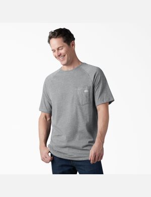 Dickies Cooling Korta Sleeve Grå | 670152-VCA