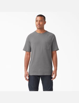 Dickies Cooling Korta Sleeve Grå | 681597-AMY