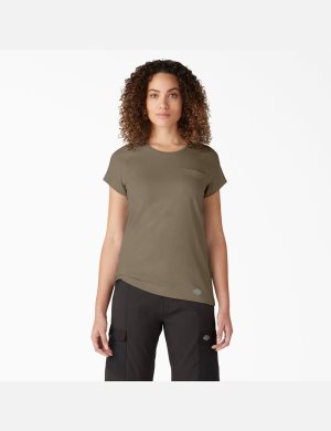 Dickies Cooling Korta Sleeve Gröna | 821439-WAY