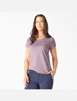 Dickies Cooling Korta Sleeve Lila Grå | 854701-QSF