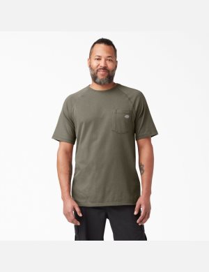 Dickies Cooling Korta Sleeve Ljusbruna | 482731-QBS