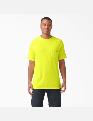 Dickies Cooling Korta Sleeve Ljusgula | 675412-RGD