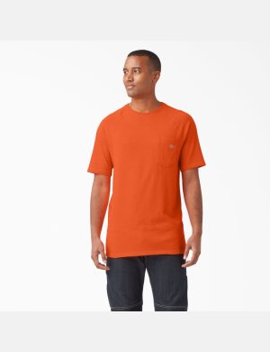 Dickies Cooling Korta Sleeve Ljusorange | 853670-JYS