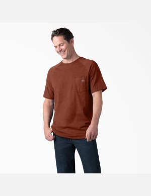 Dickies Cooling Korta Sleeve Röda | 170428-BGY