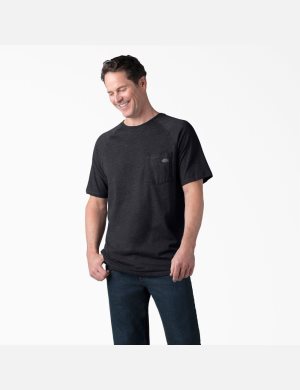 Dickies Cooling Korta Sleeve Svarta | 249706-GRE