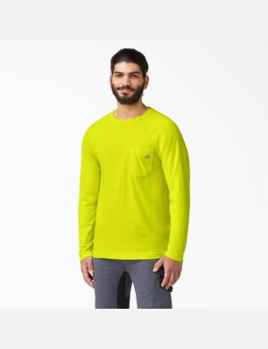 Dickies Cooling Long Sleeve Ljusgula | 850749-HYX
