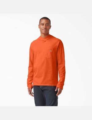 Dickies Cooling Performance Long Sleeve Sun Ljusorange | 691740-NIF