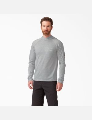 Dickies Cooling Performance Long Sleeve Sun Grå | 953072-DEX