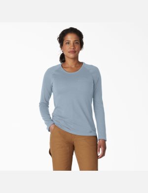 Dickies Cooling T-Shirt Blå | 647235-PQJ