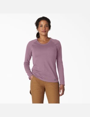 Dickies Cooling T-Shirt Lila Grå | 284379-YBW