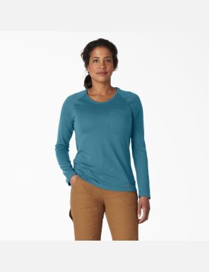 Dickies Cooling T-Shirt Mörkblå | 986037-JXF