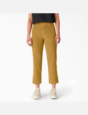 Dickies Corduroy Cropped Bruna Vita | 106342-OLA