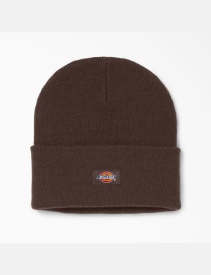 Dickies Cuffed Knit Choklad Bruna | 632798-GHR