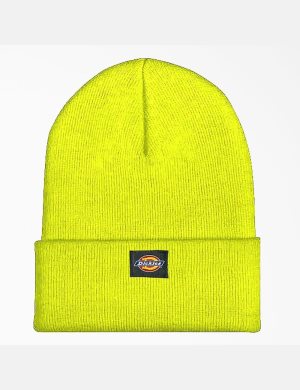 Dickies Cuffed Knit Ljusgula | 683041-QLF