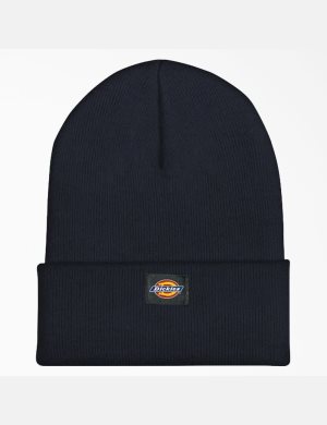 Dickies Cuffed Knit Marinblå | 792815-LSY