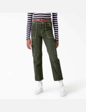 Dickies Cuffed Utility Olivgröna Gröna | 804623-YCT