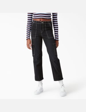 Dickies Cuffed Utility Svarta | 617940-ZUV