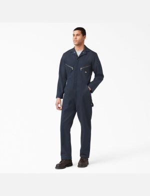 Dickies Deluxe Blended Long Sleeve Marinblå | 603198-LVU