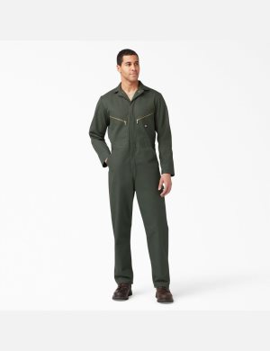 Dickies Deluxe Blended Long Sleeve Olivgröna Gröna | 218659-YGX