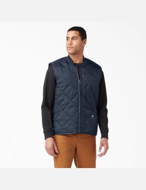 Dickies Diamond Quiltad Marinblå | 801574-GYQ
