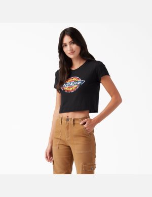Dickies Distressed Logo Svarta | 134728-UHX