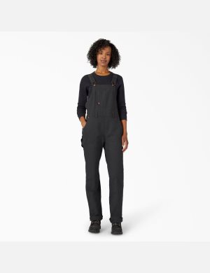 Dickies Duck Double Front Bib Svarta | 730496-XLS