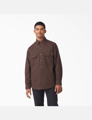 Dickies Duck Flannel-Fodrade Choklad Bruna | 967082-NVA