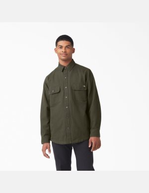 Dickies Duck Flannel-Fodrade Gröna | 746082-XFC