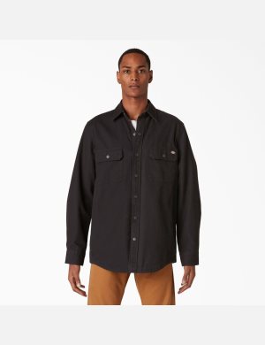 Dickies Duck Flannel-Fodrade Svarta | 857106-RET