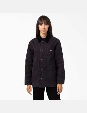 Dickies Duck Fodrade Chore Svarta | 534612-GPQ