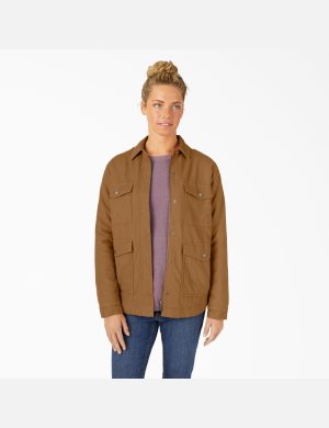 Dickies Duck High Pile Fleece Fodrade Chore Bruna | 064137-JMV