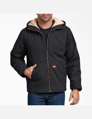Dickies Duck High Pile Fleece Fodrade Svarta | 254136-XUO