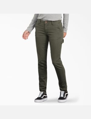 Dickies Duck Slim Fit Carpenter Gröna | 253718-HTS