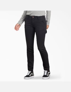Dickies Duck Slim Fit Carpenter Svarta | 630795-QME