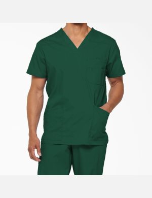 Dickies EDS Signature V-Neck Gröna | 357140-YFE