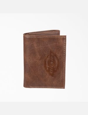 Dickies Embossed Logo Trifold Bruna | 673450-WSO
