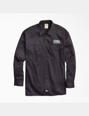 Dickies Estevan Oriol x Original Twill Long Sleeve Svarta | 127985-MKW