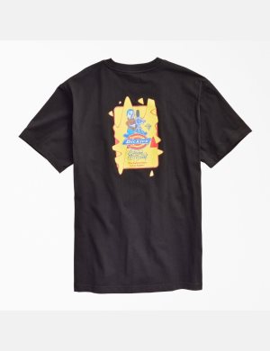 Dickies Estevan Oriol x Saddest Clown Korta Sleeve Svarta | 105328-IEZ