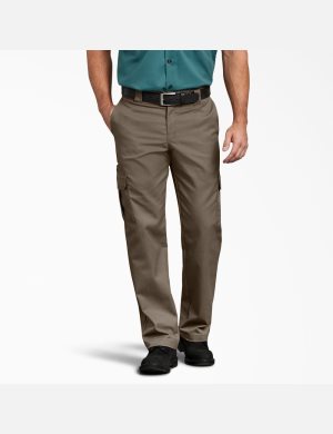 Dickies FLEX Regular Fit Hetero Leg Ljusbruna | 596702-JLZ