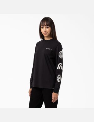 Dickies Falkville T-Shirt Svarta | 456790-PEZ